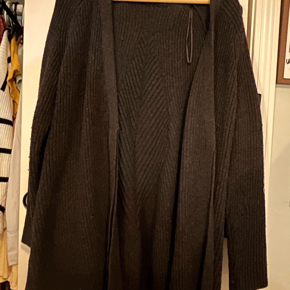 Cozy Black Knit Cardigan